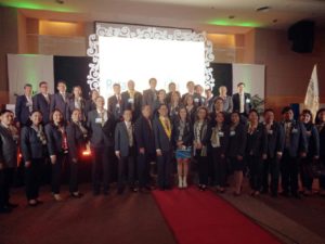 PE's of Rotary District 3860 pose with DG ART TAN.